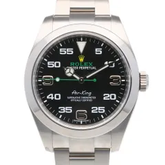 ロレックス SS 腕時計 ランダム アラビア数字 エアキング ステンレススチール 116900 中古 美品