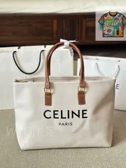 [Celine] キャンバス ショッピングトートバッグ - リサ着用モデル | セリーヌ レディースバッグ｜本日限定WTO｜新品未使用-WTO輸入2-ADK01