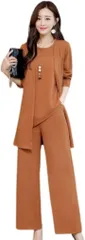 RED RAY レッドレイ スーツ レディース 3点セット フォーマル パンツ(キャラメル,  2XL)