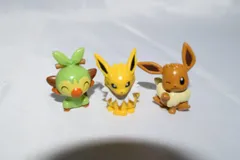 サルノリ サンダース イーブイ 3体セット ミニフィギュア びっくらたまご フィギュアコレクション ポケモン ミニチュア