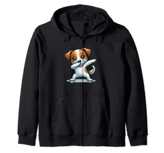ダビング・ジャック・ラッセル・テリア 犬 ダビング・ジャック・ラッセル ジップパーカー