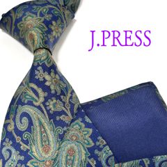 美品✨ ジェイプレス  ネクタイ  ペイズリー  シルク  ビジネス