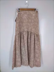 リリーブラウン Lily Brown 21SS フラワージャガードスカート レ