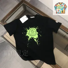 【今日特価】MONCLER Spray Print Logo カップル Tee-1