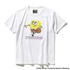 スポルディング ジュニア　Ｔシャツ　スポンジ・ボブ　ドリブル 160 ホワイト SPALDING 新品 未使用