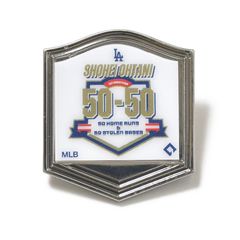 再入荷！　大谷翔平 50-50 ピンバッジ ピンズ ロゴピンバッチ 記念グッズ 50本塁打 50盗塁 達成記念 ピン メジャーリーグ LA ロサンゼルス ドジャース ホームラン 盗塁 グッズ LOS ANGELES DODGERS MLB