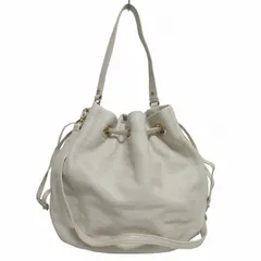 ケイトスペード KATE SPADE 美品 2WAY レザー ハンドバッグ ショルダーバック 斜め掛け クロスボディー 巾着 白 ホワイト 0511 ■GY14