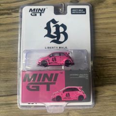 MINI GT 1/64 アバルト 595 LB-WORKS x Abas Works ピンク