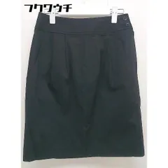 ◇ green label relaxing グリーンレーベル UNITED ARROWS 膝丈 タイト スカート サイズ36 ブラック レディース  【中古】 【1111100000858】