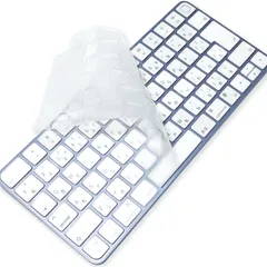 特価商品 【JIS配列 極薄TPU素材の使用】NPUOLS iMac Magic Keyboard 用 キーボードカバー (Touch ID搭載 Model A3118/A2449 テンキーなし) 2021~2024年発売 24インチ キーボードカバー ス