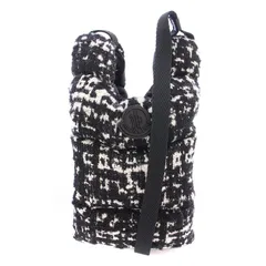 モンクレール MONCLER LEGERE TOTE SMALL レジェールトートバッグ スモール 2WAY ハンドバッグ ショルダーバッグ ロゴ 総柄 黒 ブラック 白 ホワイト タグ付き /BB