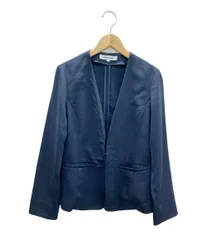 ナチュラルビューティーベーシック ノーカラーテーラードジャケット 薄手 レディース SIZE S NATURAL BEAUTY BASIC