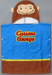 【中古】タオル・手ぬぐい ジョージ プラチナムザッカフード付タオル 「おさるのジョージ」