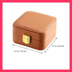 【スタッフおすすめ！】LIFKOME ジュエリーボックス 持ち運び ミニ 旅行 ミラー付き ミニ宝石箱 ピアス ネックレス 指輪 リング アクセサリー ジュエリーバッグ