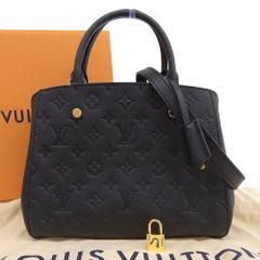 【本物保証】 箱・布袋・保付 新品同様 ルイヴィトン LOUIS VUITTON モノグラム アンプラント モンテーニュBB M41053 2WAYバッグ ノワール