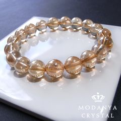 [beads554]ゴールデンオーラ10mm ブレスレット 19粒（天然石/ビーズ）