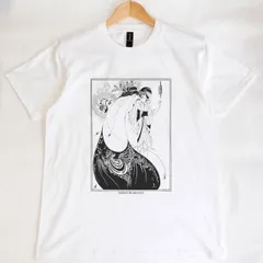 孔雀のスカート オスカー・ワイルド『サロメ』挿絵 / ビアズリー 半袖 Tシャツ ホワイト GILDAN(ギルダン) 5.3オンス 男女兼用【RAF】The Peacock Skirt / Beardsley S/S TEE 54