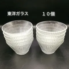 東洋ガラス　素麺小鉢　ガラス小鉢　ガラス食器　１０個セット　レトロ　新品未使用