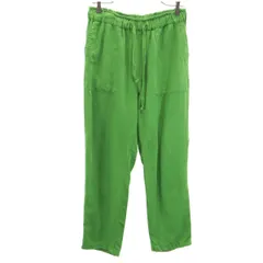 ZARA ザラ リネンブレンド イージーパンツ M グリーン レディース 古着