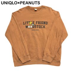 UNIQLO×PEANUTS UT スヌーピー ウッドストック ベースボール メンズ レディース トレーナー スウェット Lサイズ