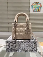 【今日WTO】Dior Lady Dior Lambskin Bag with Foldable Gift Box - ディオール レディー ディオール ラムスキン バッグ フォールダブル ギフトボックス付-WTO輸入1-ROY16