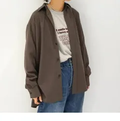 JOURNAL　STANDARD　LUXE　ジャーナルスタンダード ラックス　24/AW　24-050-440-0150-3-0　ツイル オーバーシャツ　長袖シャツ　ブラウン