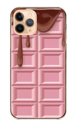 iPhone 16 ProMAX ケース カバー アイフォン16プロマックス スマホケース ハードケース チョコレート 板チョコ ホワイト イチゴ 抹茶 ダークチョコ おかし バレンタイン かわいい 面白い カラー01