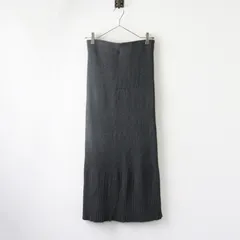 美品 2023AW ノーブル NOBLE スピックアンドスパン リブニットタイトスカート グレー/ ベーシック【2400014446883】