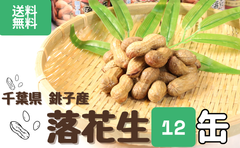 【千葉県産】殻付きやわらか塩ゆで落花生 100g×12缶セット｜無添加・長期保存可能｜おつまみ・BBQ・非常食に最適