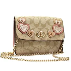 コーチ シグネチャー チェーン ショルダーバッグ F51332 ベージュ