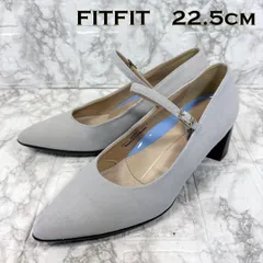 fitfit メリージェーン　ストラップ　スエード　グレイ　22.5ｃｍ