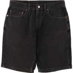 古着 90年代 リーバイス Levi's 505 REGULAR FIT ブラックデニムショーツ ショートパンツ USA製 メンズw32相当 ヴィンテージ/eaa417689