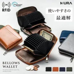 MURA リサイクルPUレザー スキミング防止 コンパクトミニ財布 (m8724)