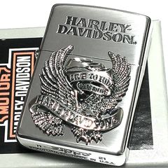 zzff88099　ハーレーダビットソン　ビッグイーグルZIPPOライター ZIPPO ハーレー ダビッドソン ジッポ ライター シルバー ビッグ