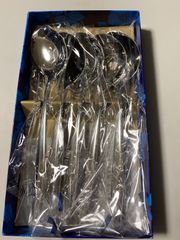 【未使用】LUCKYWOOD ラッキーウッド　カレースプーン (18-8) 6本セット