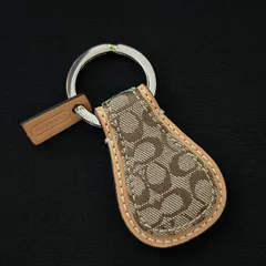 COACH コーチ シグネチャー キーホルダー キーリング ブラウン系　1004001