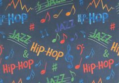 【ゆきちゃん限定】X2334 HIPHOP＆JAZZ デニム紺 生地 1m