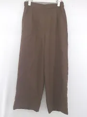 ◇ LOWRYS FARM ローリーズファーム ウエストゴム 大人女子 ワイド タックパンツ ブラウン レディース P  【1307150012662】
