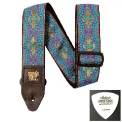 ERNIE BALL アーニーボール ストラップ EB 4687 KASHMIR MOONRISE JACQUARD STRAP ★ピック付き 【ゆうパケット】※日時指定非対応・郵便受けにお届け