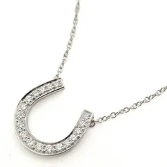 ティファニー ネックレス レディース ホースシュー ダイヤ ネックレス プラチナ TIFFANY PT950 中古のサムネイル