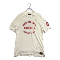 中古 メンズ ラフ＆スウェル rough&swell 半袖シャツ L 白 ホワイト 襟付きコットンシャツ ストレッチ