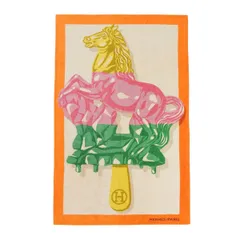 美品 可愛い エルメス ビーチタオル ラグ 玄関マット 犬