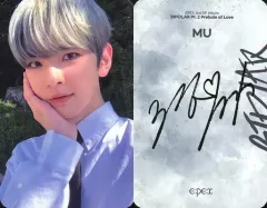 【中古】コレクションカード(男性) EPEX/ミュー(MU)/裏面グレー・印刷サイン入り/CD「BIPOLAR Pt.2 Prelude of Love」LOVER Ver. 封入特典セルフィーフォトカード