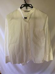 ZARA ホワイト　カッターシャツ