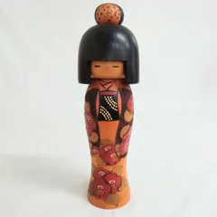 こけし4体セット（①～④）　かずを作　村娘　19cm 大きめ　札あり　箱あり imgrc0104539577.jpg