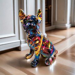 犬のオブジェ フレンチブルドッグの置物 動物 像 人形 インテリア