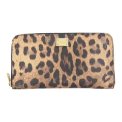 DOLCE&GABBANA ドルチェアンドガッバーナ BI0473-A7158 レオパード 長財布 ウォレット ブラウン系【中古】のサムネイル