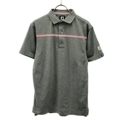 FootJoy フットジョイ ゴルフ 半袖 ポロシャツ S グレー メンズ 古着