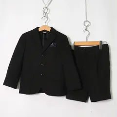ボウダブル スーツ セットアップ ジャケット 半ズボン フォーマル キッズ 男の子用 110サイズ ブラック V.O.W.W. 【中古】