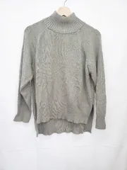 ◇ ⊇ SENSE OF PLACE by URBAN RESEARCH ハイネック 長袖 ニット セーター サイズF グレー系 レディース E  【1505290036696】